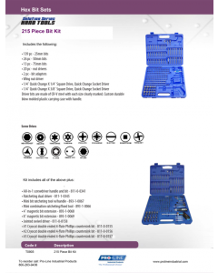 215 Piece Bit Kit